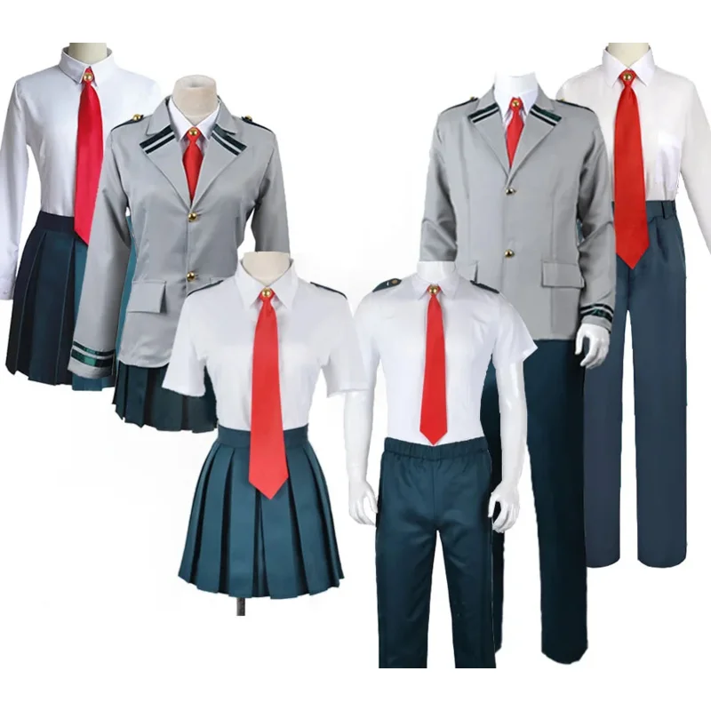 Anime Halloween Christmas Party My Hero Academia Cosplay Costume Midoriya Todoroki Bakugo Asui Tsuyu Himiko Toga School Uniform