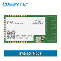 JN5168 Zigbee CDEBYTE E75-2G4M20S 2.4GHz 100mW Wireless Transmitter Receiver  SMD 20dBm PCB IPEX 2.4 GHz rf Transceiver Module