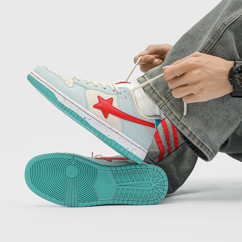 للجنسين 2025 أحذية رياضية كاجوال جديدة للطلاب أحذية نجمة سميكة سوليد متعددة الاستخدامات أحذية زوجين عصرية #3