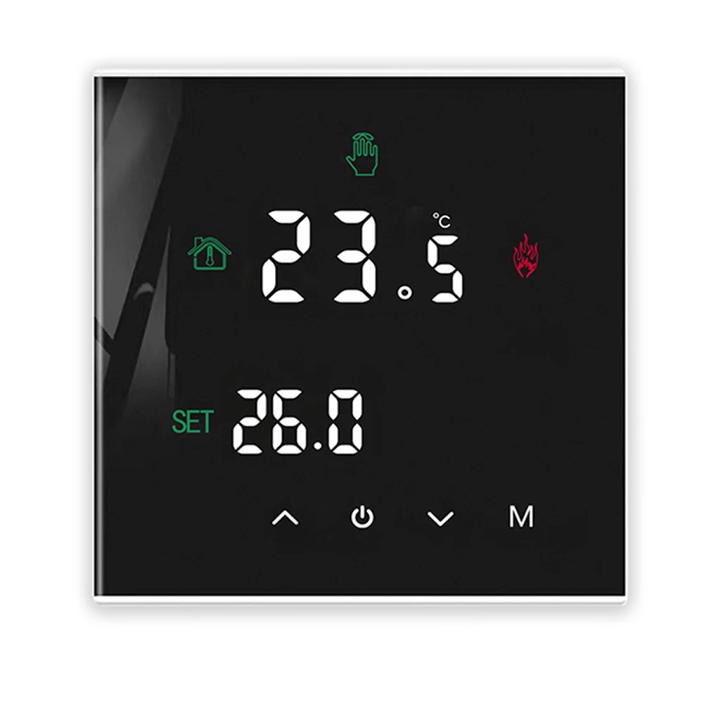 Seasonal Heating Control Mobile Remote Thermostat Heated Floor Controller 86 86mm for child Lock Feature Energy-saving Function