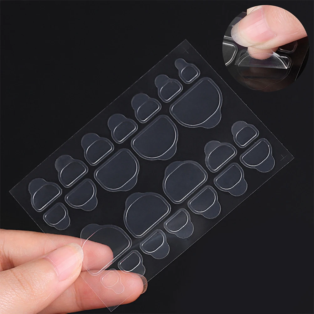 

Transparent Tabs Strong Adhesive Toe Nail Stickers For Fake Nails Manicure Tool Nail Art Accessories Non-Toxic