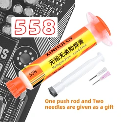 NC-558 non resistance solder paste for mobile phone motherboard maintenance, disassembly soldering needle tube soldering oil, en