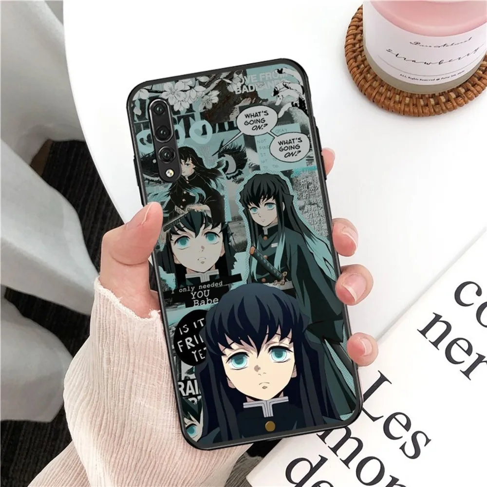 Anime Muichiro Tokito Phone Case For Huawei P 8 9 10 20 30 40 50 Pro Lite Psmart Honor 10 Lite 70 Mate 20lite