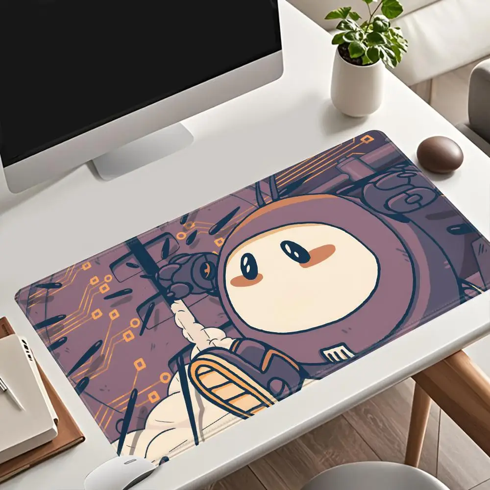 

H-Haiku The R-Robot Mouse Pad Large Anti-Slip Rubber Gaming MousePad Durable Desk Pad Thick Seam Edge Suitable For Office And Ga