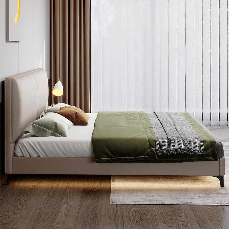 Petit appartement, ultra fin, chevet, lit moderne, simple et encastré