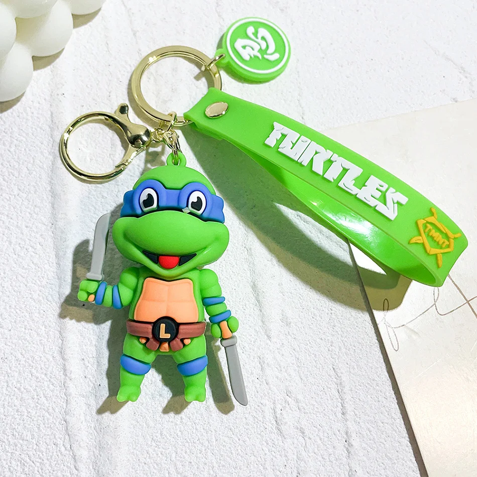Porte-clés Tortues Ninja Mutantes pour Adolescent, Raphaël, Matatello, Figurine d'Action, Modèle pour Sac à Dos, Jouets Cadeaux pour Enfants
