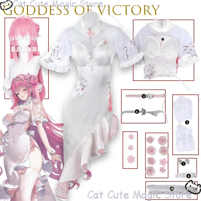

GODDESS OF VICTORY NIKKE Dorothy Cosplay Qipao Trendy Anime Character Outfit Chinese Style Dress Halloween Comic Con Outfit Suit