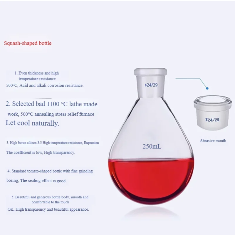 Labu terong 50ml100ml150ml250ml500ml1000ml2000ml3000ml Labu terong kaca