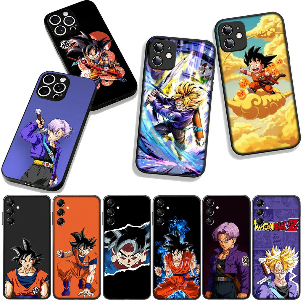 Чехол Dragon Ball (Гоку, Транксы, Трюки) для Samsung Galaxy S25 S24 S22 S23 FE Ultra Plus A56 A05 A06 A15 A16 A55 S7 Edge