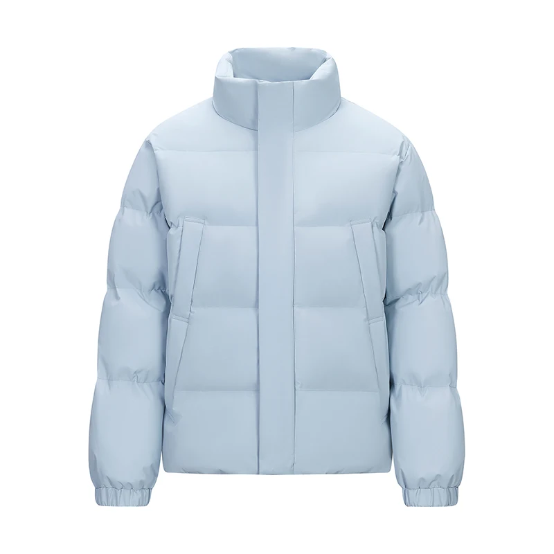 Homme Parka chaud coton rembourré vestes manteau d'hiver Hommes Luxe couleur unie col montant fermeture éclair Chaquetas Para Hombre hommes vêtements d'extérieur