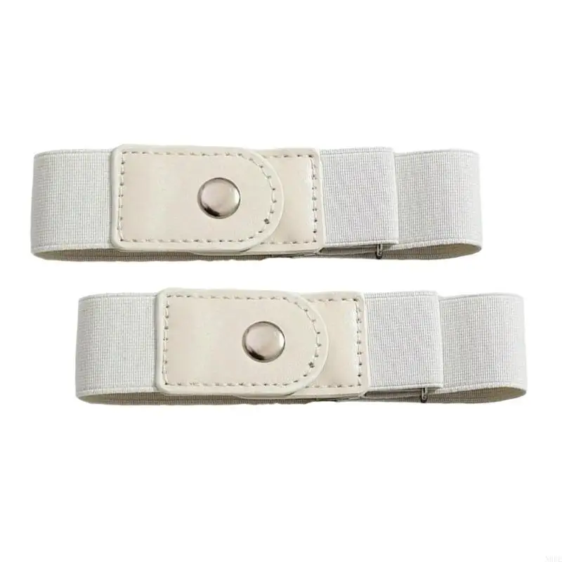 N0PE Quick Button Jean Button Elastic Belt Jean Button Stretch Adjustable Waist Buckle Tighten Waist Button Belt No Sew