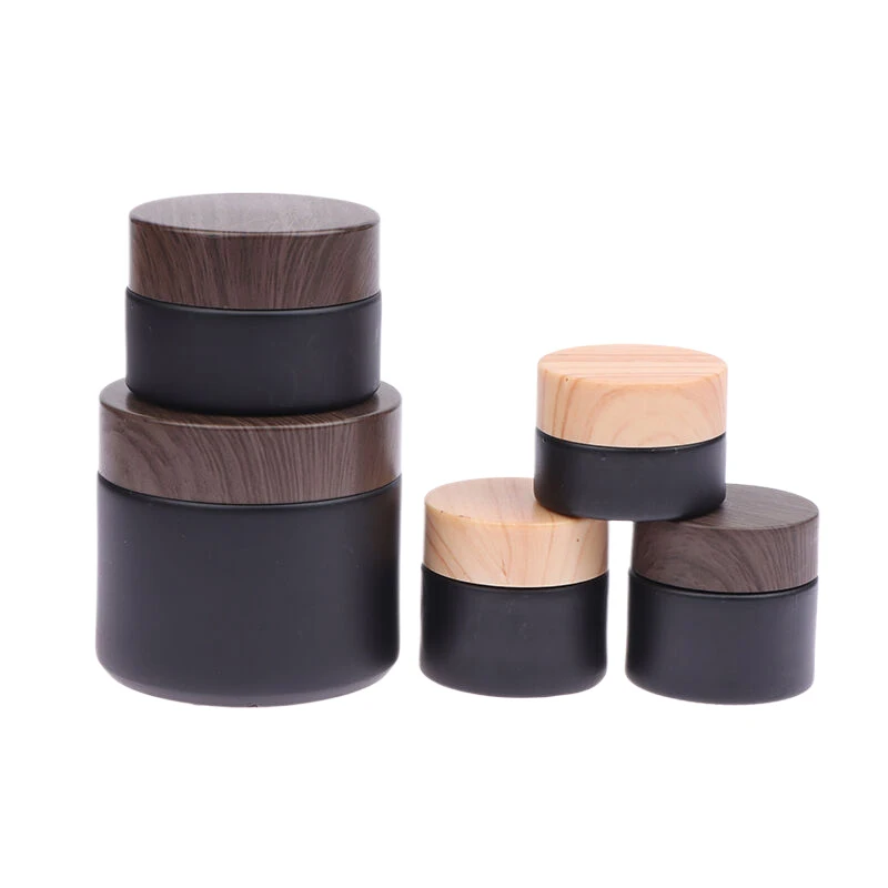 Lege Potten Matglazen Crèmepot Cosmetische Container Met Deksel 5-100G Glazen Fles Make-Up Container Reis Cosmetische Potten