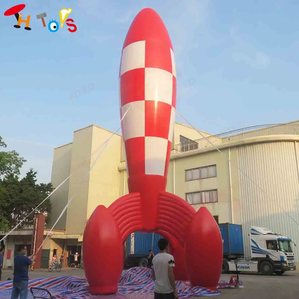 

Free Ship Giant Inflatable Spaceship Ground Balloon for Outdoor Decoration Blow Up Inflatable Rocket Model