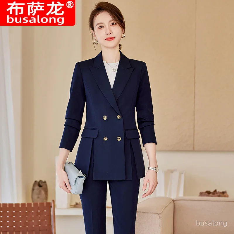 High-End Suit Women's New Elegant Business Suit Business Wear Civil Servant Interview Teacher Formal Suit Work Clothes Spring an