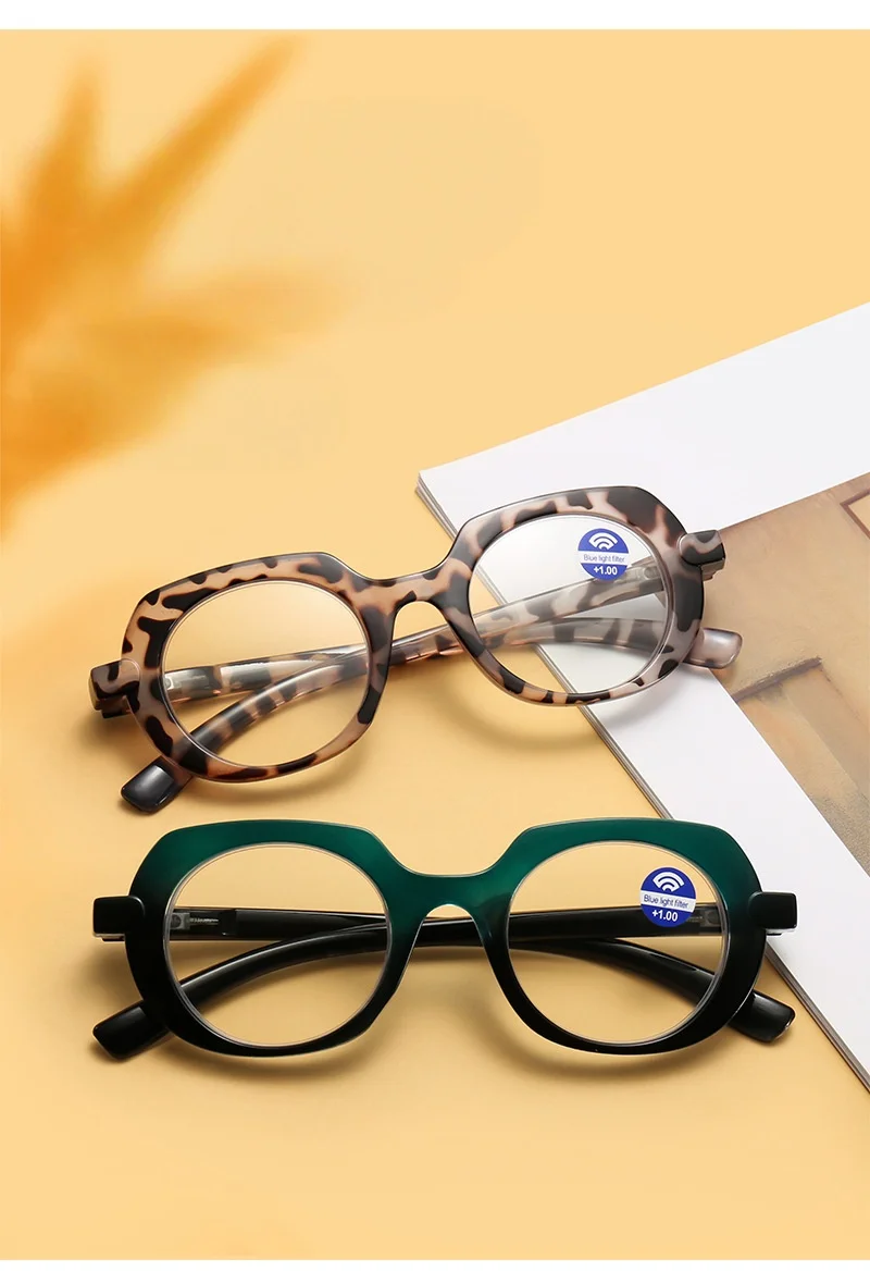 Retro großzügige High-End-Oval-Persönlichkeitsexplosionen klassische Joker-Lesebrille