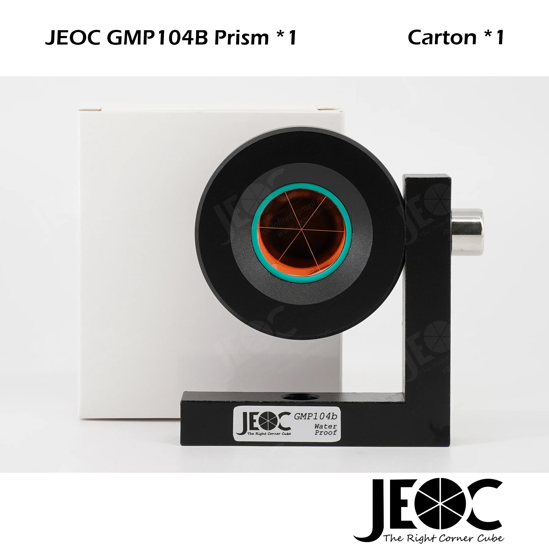 JEOC 90 Degree Water Proof Monitoring Prism GMP104B, GMP104 1 inch L Bar Reflector, for Leica total station, Land Surveying