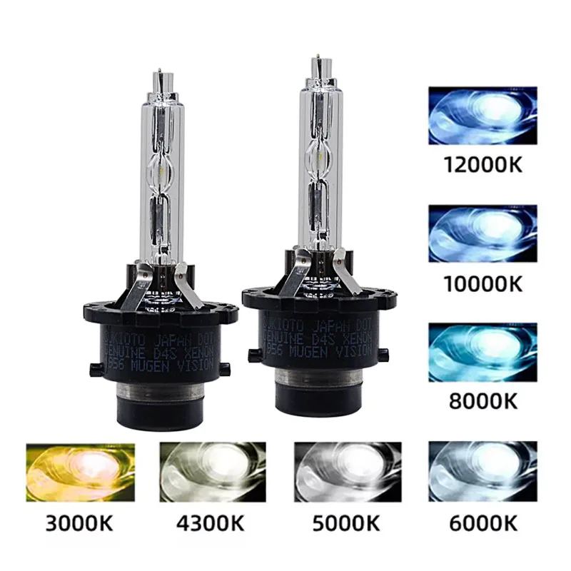 

2PCS SUKIOTO JAPAN GENUINE 35W D4S Xenon Headlight 6000K White D2S Car Headlamp D2R HID Light D4R For Lexus Toyota Mazda Nissan