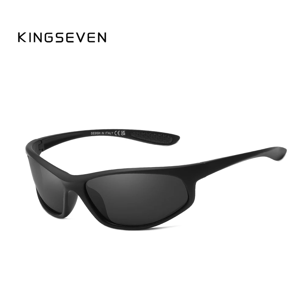KINGSEVEN Polarisierte UV400-Sportsonnenbrille für Outdoor-Aktivitäten, Radsport und Straßenfahrten, Schutzausrüstung