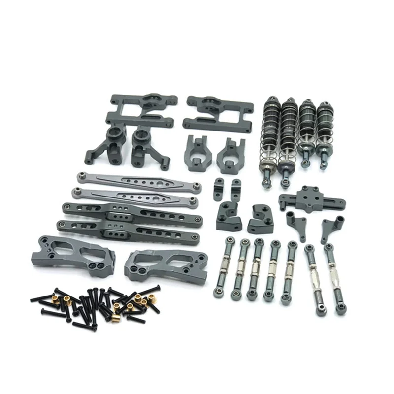 12 шт. запасные части для Weili 12427 12428 12423 Feiyue пульт дистанционного управления автомобильные запасные части металлическое обновление и модификация синий-AB