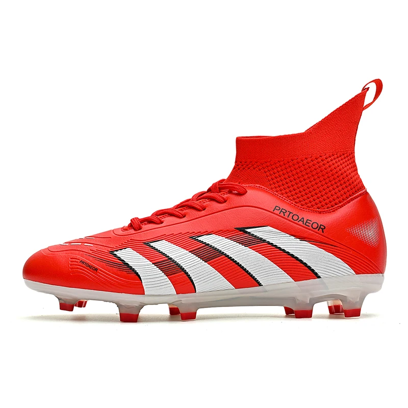 

Original Studded Football Shoes Men Comfortable Soccer Shoes Society Resistant Non Slip Football Field Boots Ultralight Unisex