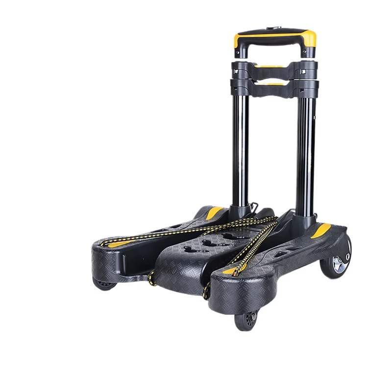 سيارة منزلية قابلة للطي بأربع عجلات عالمية محمولة وخفيفة للغاية وعربة عربة من سبائك الألومنيوم #1