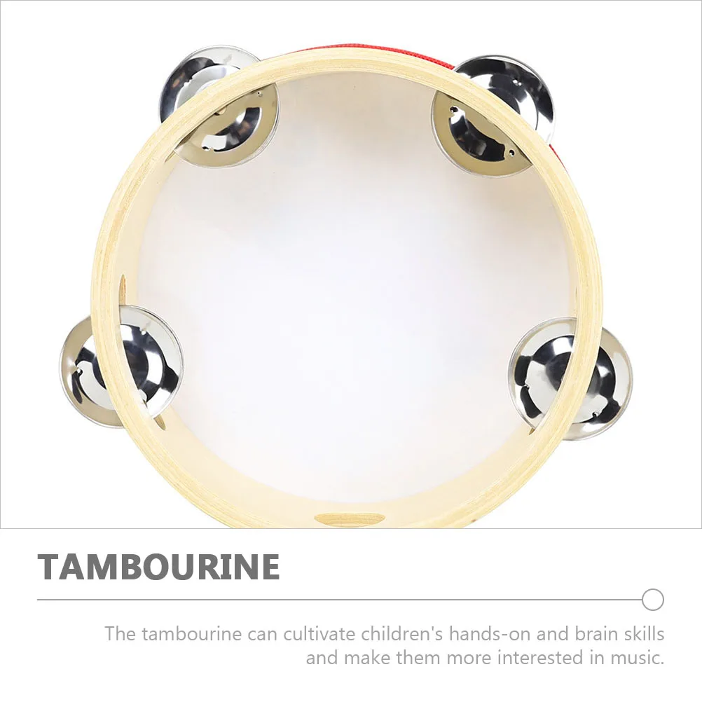 

Kids Tambourine Musical Toys Handheld Percussion Instruments Lightweight Portable Smooth Surface Music Toy Educational