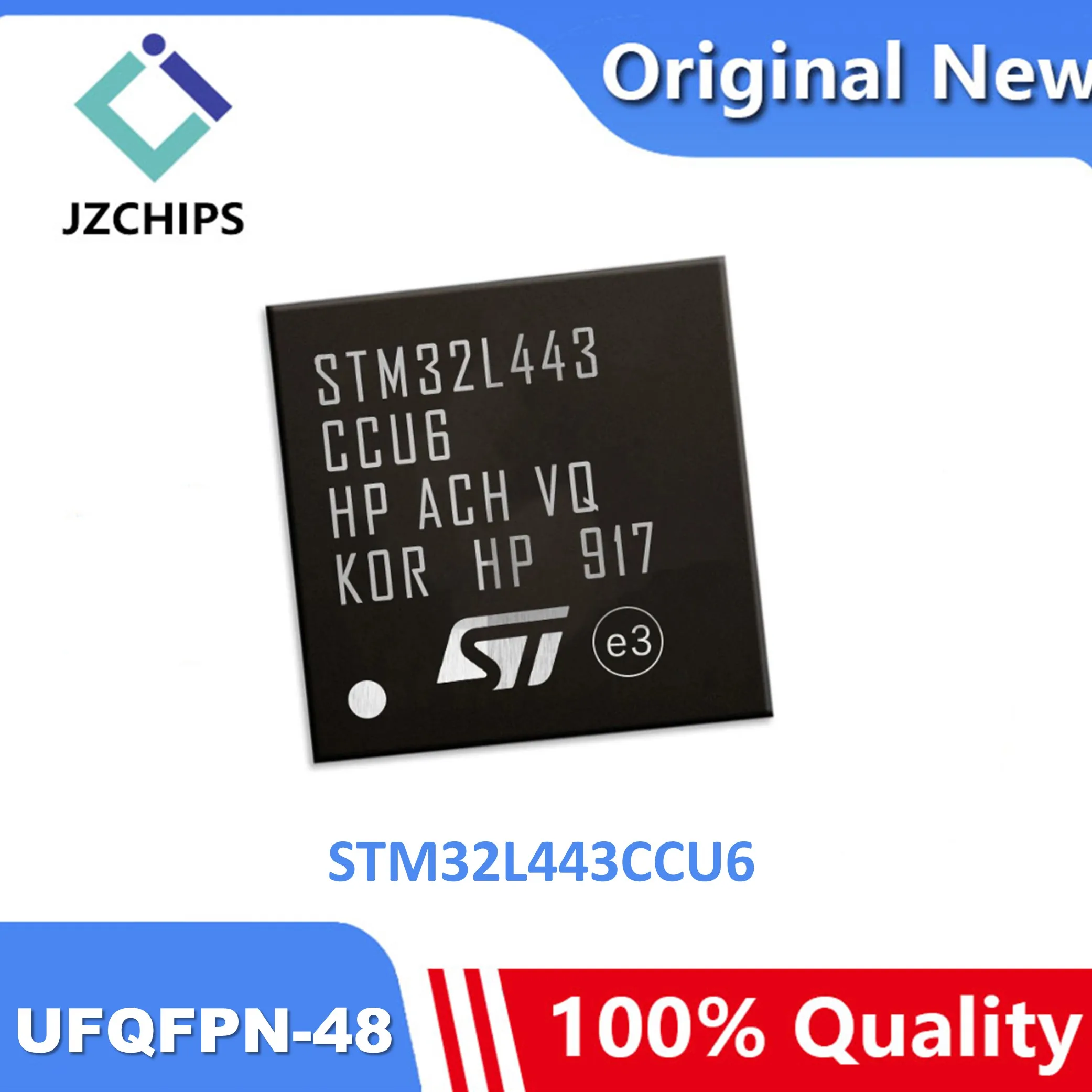 STM32L443CCU6  ARM® Cortex®-M4 STM32L4 Microcontroller IC 48-UFQFPN