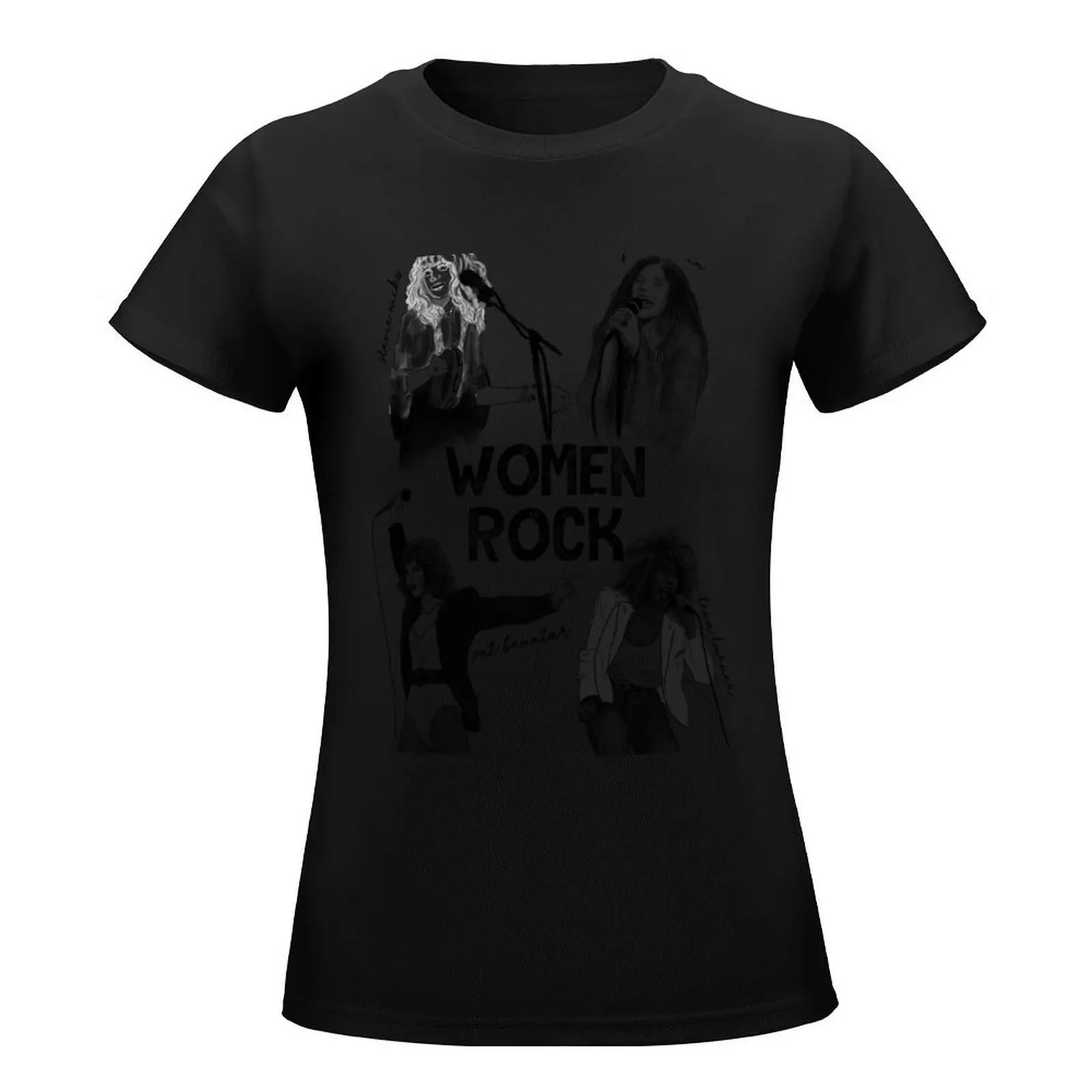 Women Rock - Pat Benatar T-Shirt animal prinfor summer top customs cat shirts for Women