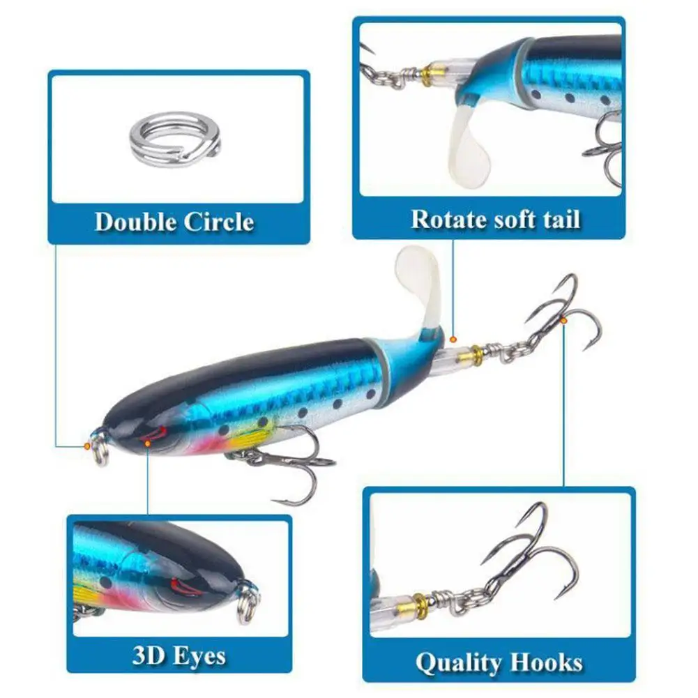 New 1pcs Fishing Lures Kit for Topwater Bait Rigs Tackle Kit for Bass Trout Salmon Fishing Accessories set