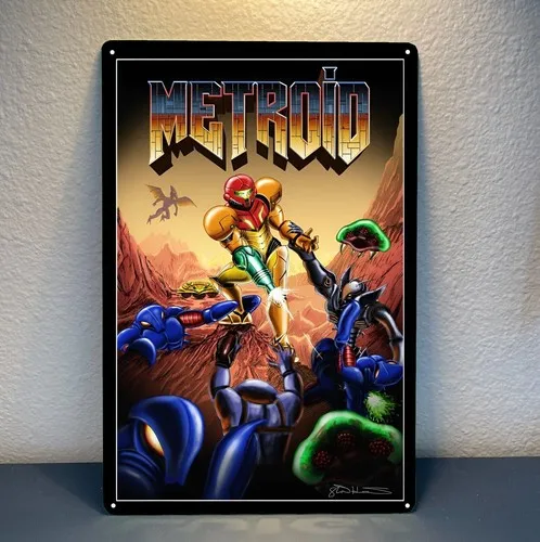 Video Game Metal Poster Tin Sign