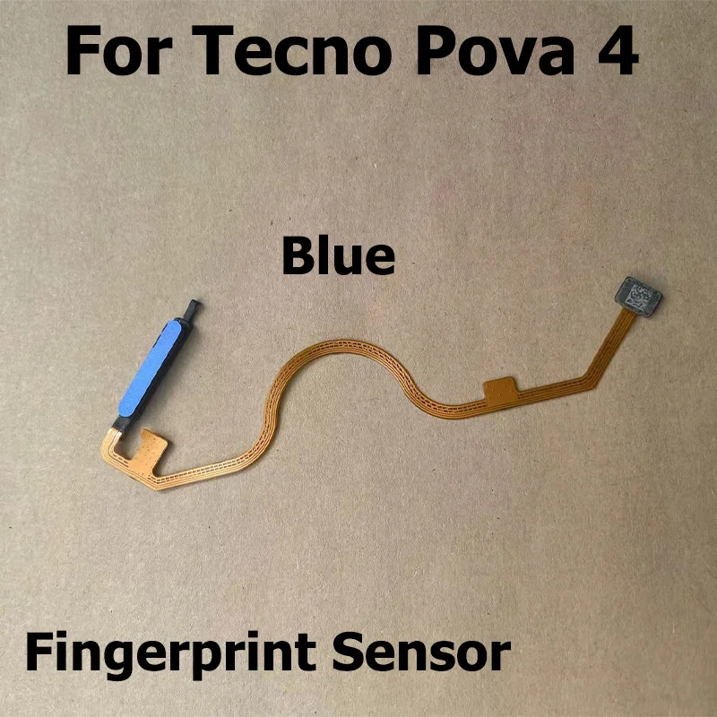 New For Tecno Pova 4 Fingerprint Sensor Touch ID Scanner Ribbon Connector Home Button Menu Flex Cable LG7n