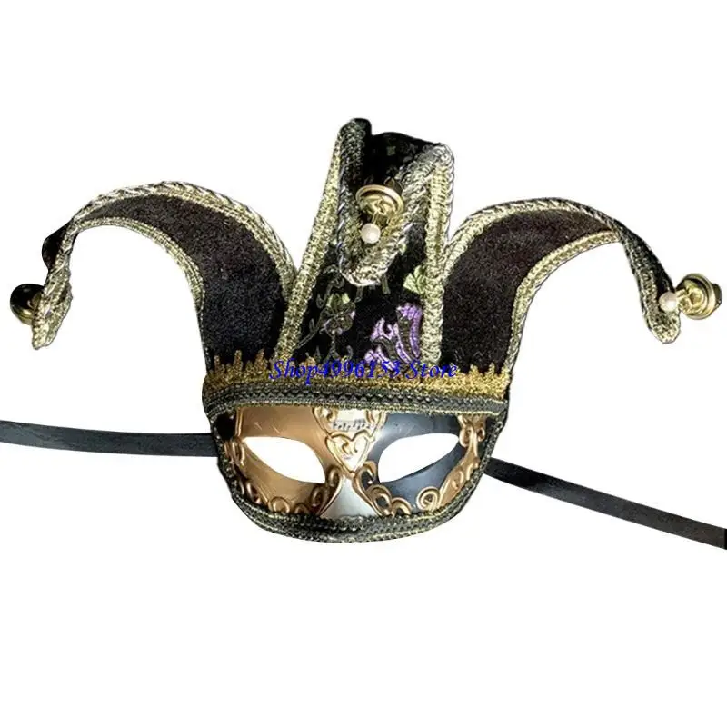 

Q0KE Masquerade Eyemask for Women Men Carnivals, Halloween Masquerade Half Face Mask