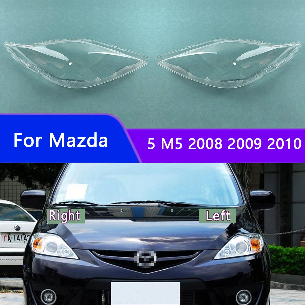 

For Mazda 5 M5 2008 2009 2010 Front Headlamp Lamp Shell Transparent Headlight Cover Lens Plexiglass Replace Original Lampshade