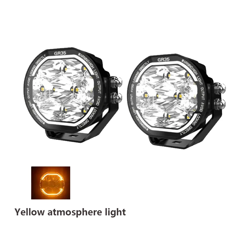 3.5 Inch White/Yellow Offroad Spotlight LED Work lights For Jeep Wrangler Truck Pickup ATV UTV SUV Motorcycle Auxiliary Lamp