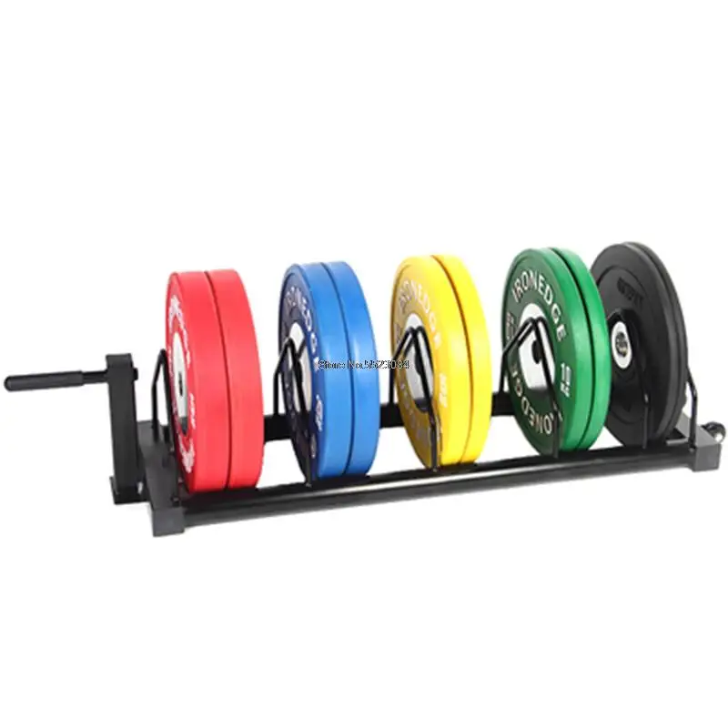 

Barbell Full Film Storage Rack Barbell Sheet Gym Power Zone Movable Barbell Sheet Cart Barbell Sheet Rack