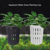 1/3Pcs Aquarium Plant Basket Wall-Mounted Hydroponic Hanging Planter for Fish Tank Aquatic Water Plants Holder with Hanging Hook