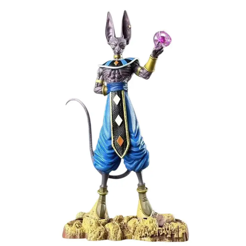 Dragon Ball God of Destruction Beerus Gk Figure Anime Model Desktop Ornament Collectible Decoration for Home Display