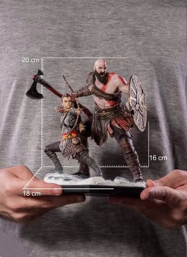 20cm Neca God Of War Classic Game Ps4 Kratos Pvc Action Figure Toy Game Statue Collectible Model Doll For Children Birthday Gift