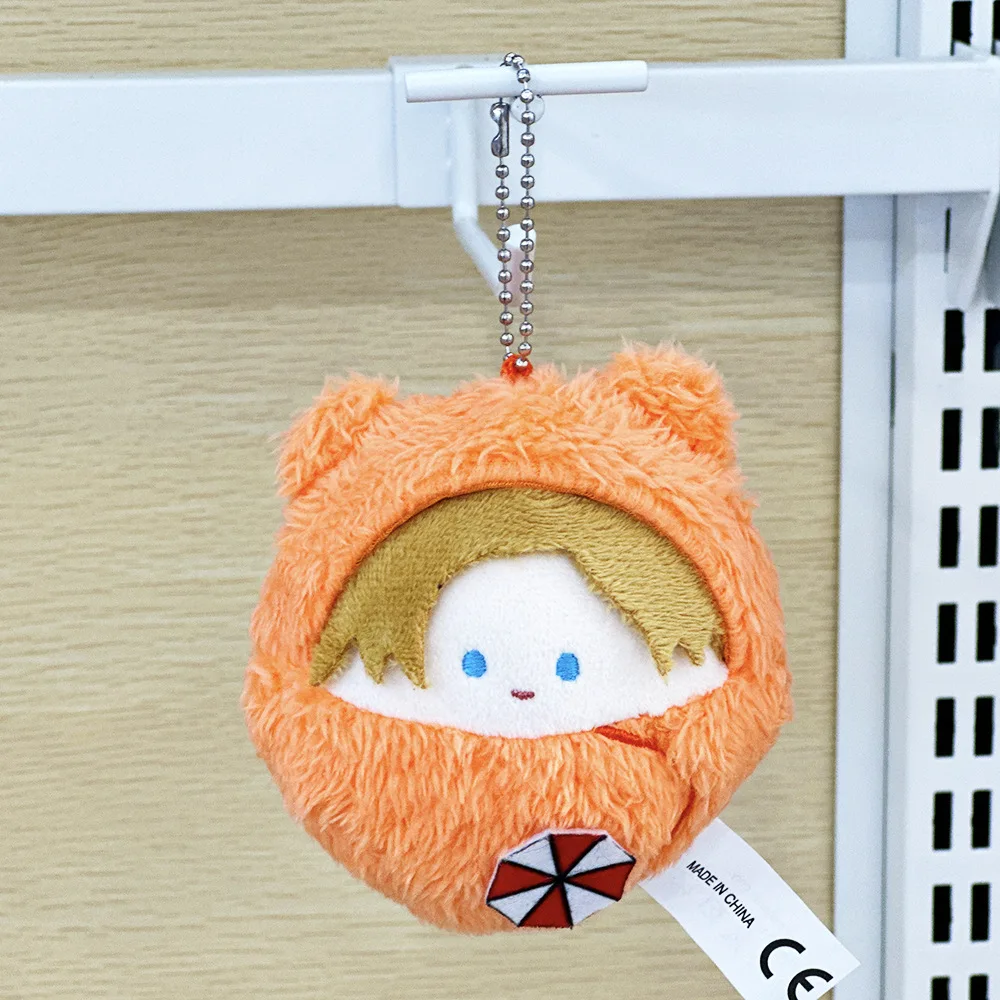 

New 10cm Biohazard Resident Evil Leon S. Kennedy Plush Toys Cute Backpack Pendant Stuffed Keychain Doll Kids Birthday Xmas Gifts