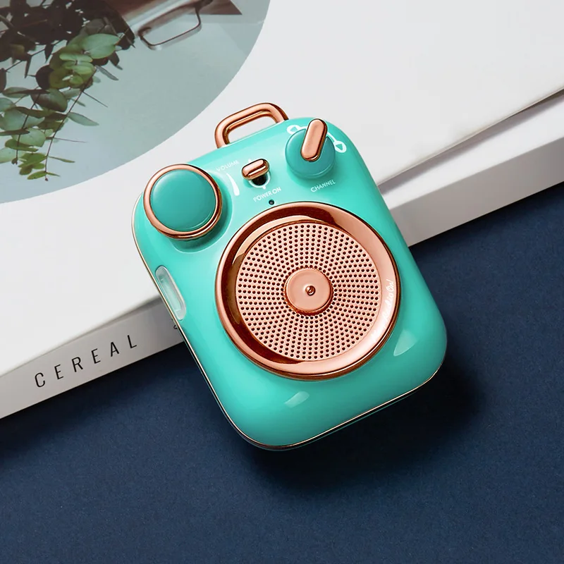 

New Mao Wang little happiness Bluetooth Wireless Speaker radion MW-P3 Portable mini metal sound box player