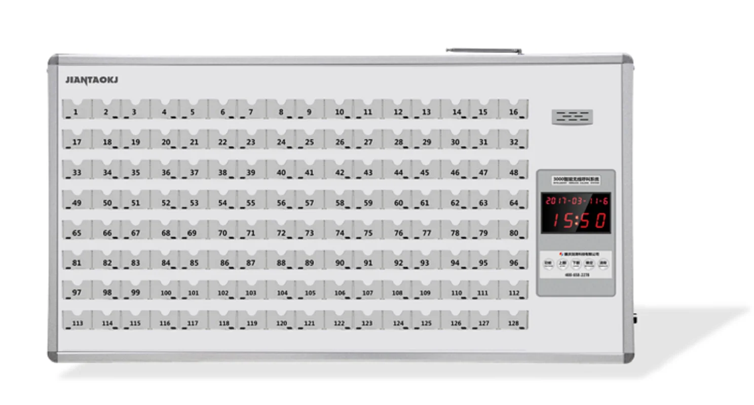 Jiantao JT-30128 com 128 botões botão de emergência sem fio sistema de chamada enfermagem para clínica hospitalar casa enfermagem