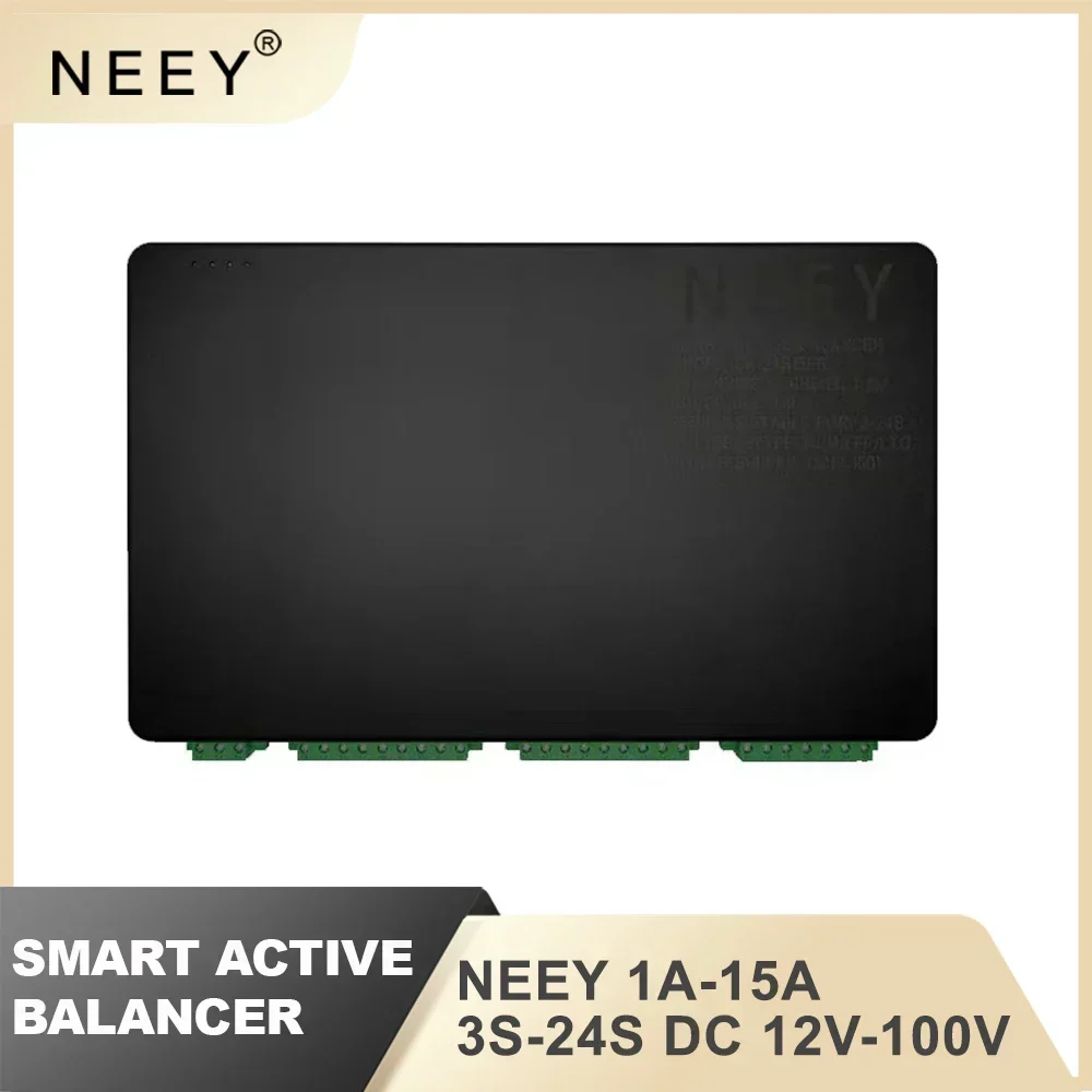 

NEEY 15A Smart Active Balance Current Capacitor Balancer 2S-24S 12V 24V 36V 48V 72V Lifepo4 Li-ion LTO Equalizer SHIP FROM EU