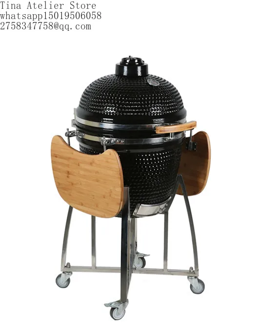 21inch  MCD Kamado Ceramiic BBQ Grill for Outdoor and Garden Barbecue With Seasoning Window