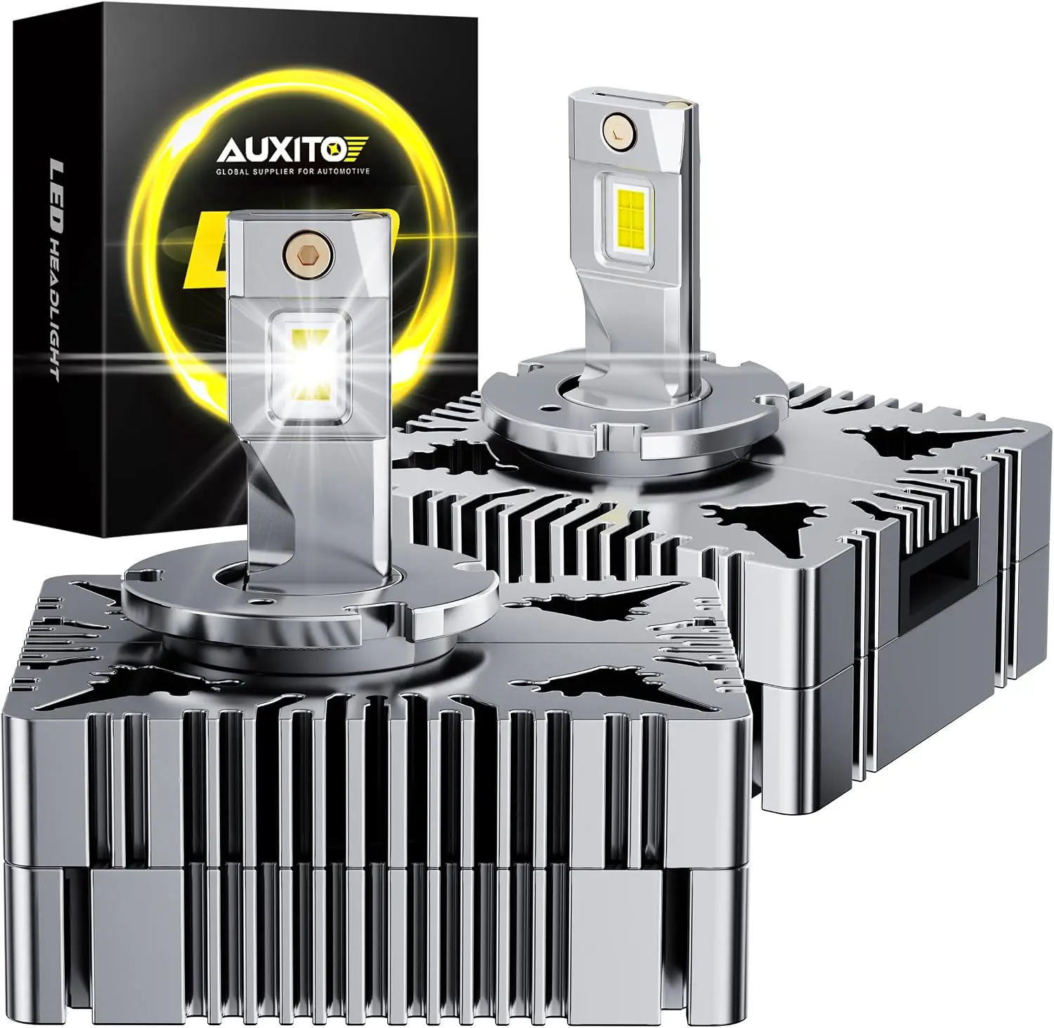 D5S Bulbs (2-Pack), 50000 Lumen Output, 6500K Cool White