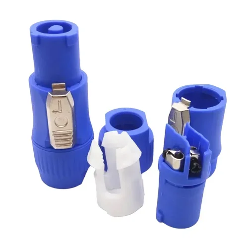 Imagen 2 del producto 10 Uds. Conector Powercon de CA de 3 pines enchufe macho 20A/250V para pantalla LED de luz de escenario Compatible con NAC3FCA NAC3FCB NAC3MA-1