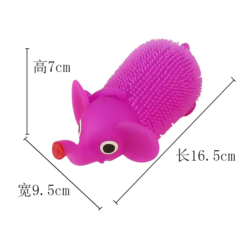 الكرتون اللون الفيل ضغط الكرة قرصة مضحك لطيف الحيوان شائك الكرة متوهجة الحسية اسفنجي تململ الإجهاد الإغاثة الاطفال هدية