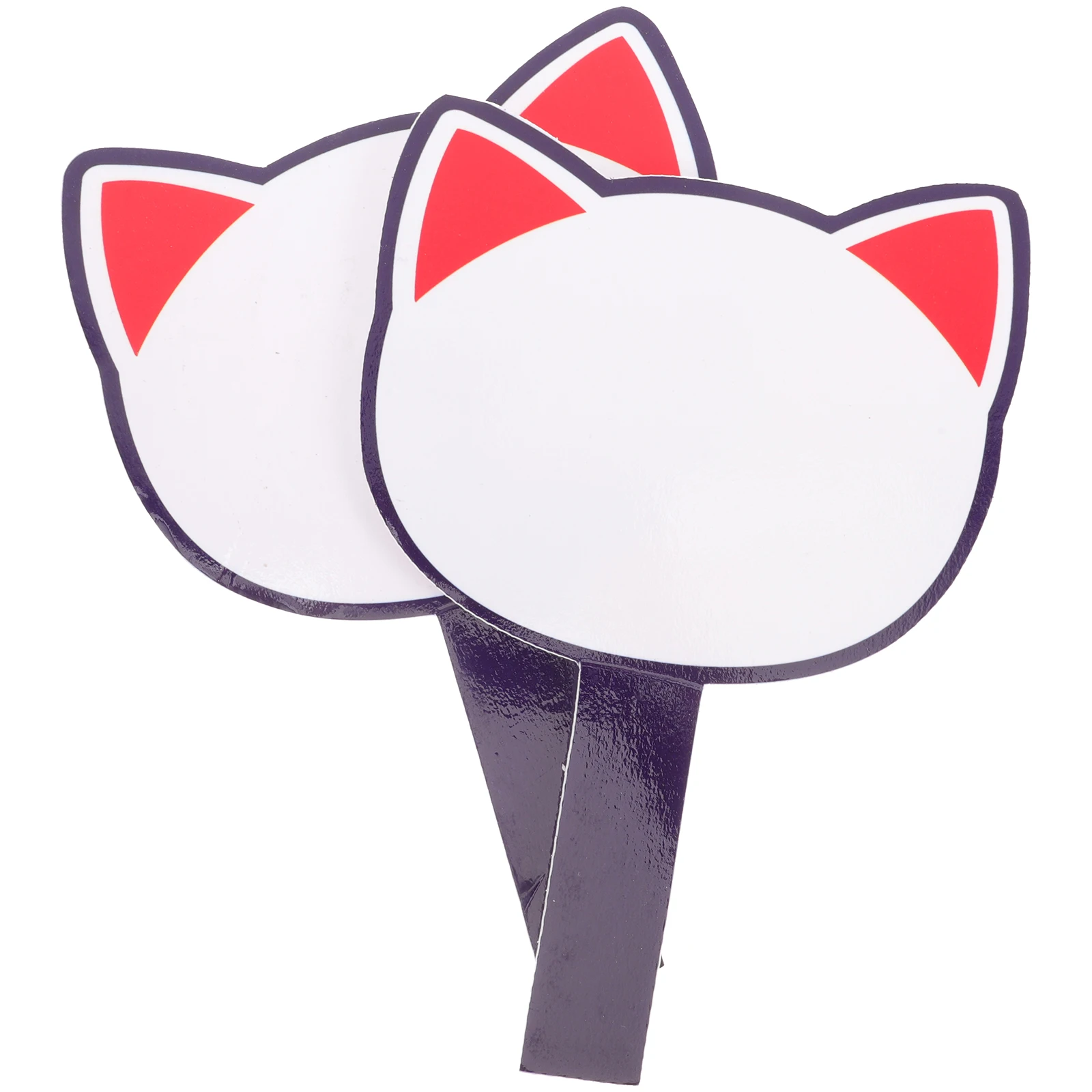 2pcs Handheld Writing Board 20x28cm Single Side Dry Erase Reusable Scoreboard Auction Paddle Classroom Whiteboard