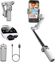 AOCHUAN Handheld Gimbal 3-Axis Stabilizer Smart X2 With 20cm Extension Rod LED Display Phone Holder For iPhone 16 15 Smartphone
