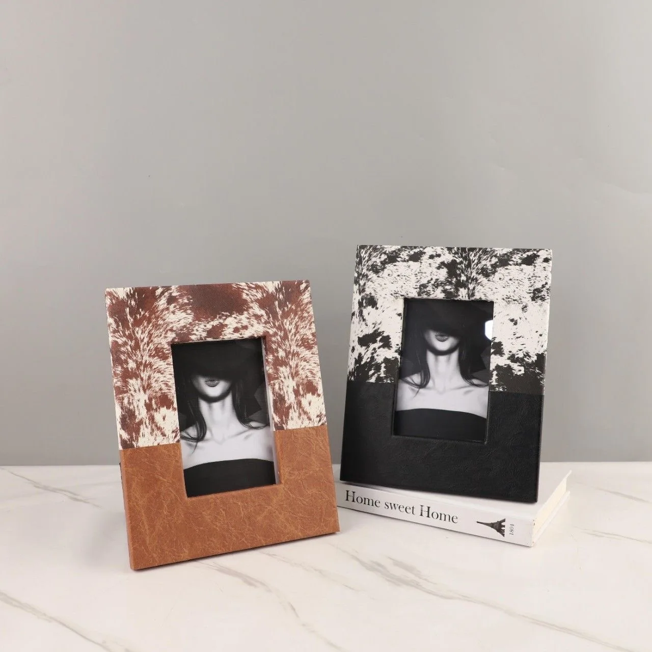 

Европейская креативная кожаная фоторамка для украшения домашнего рабочего стола