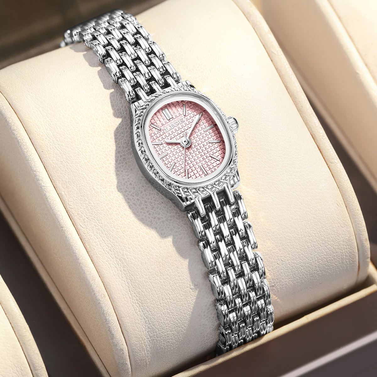 LIGE New Elegant Quartz Woman Watch Classic Luxury Simple Dial Waterproof Ladies Bracelet Fashion Women's Wristwatch Clock Gift